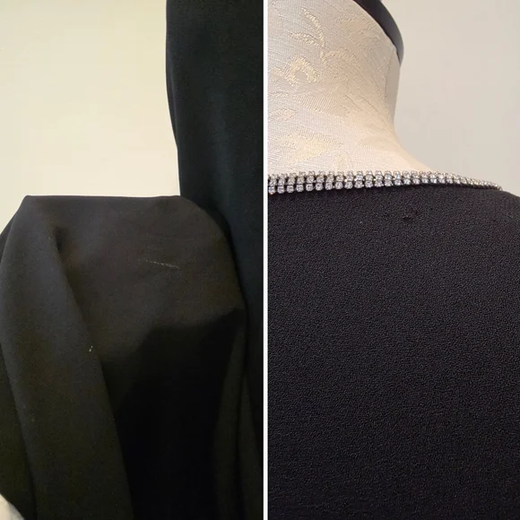 Ellen Tracy Linda Allard Vintage Rhinestone Embellished Maxi Formal Modest Dress - Picture 6 of 8